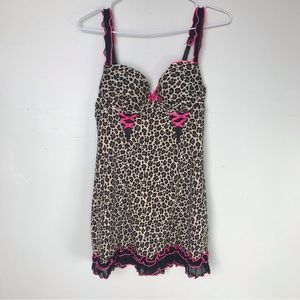 Leopard Print Lingerie Slip ♡